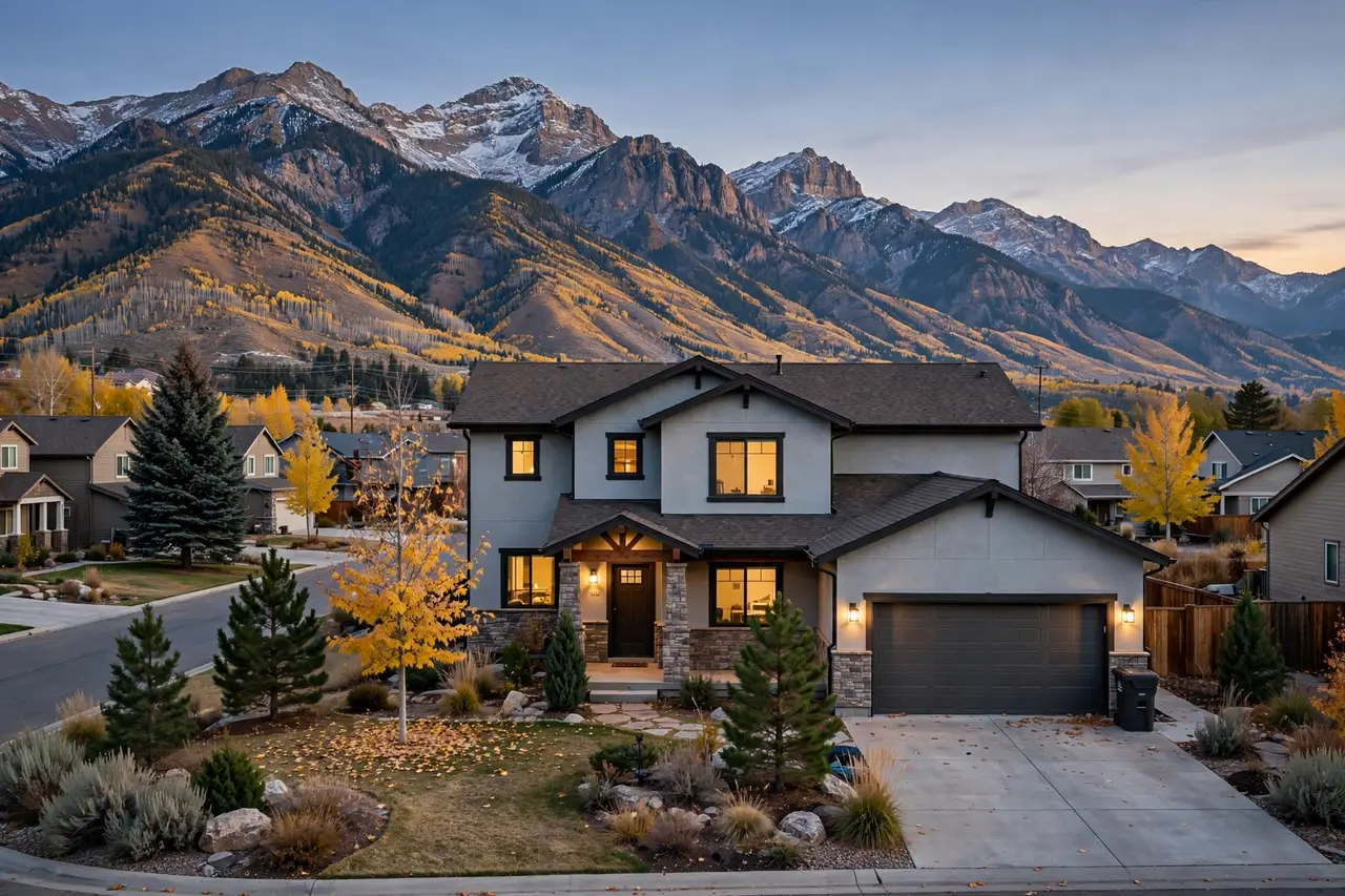 Provo home at dusk with the Wasatch mountains behind — About Provo Rodent Pros | Provo, UT